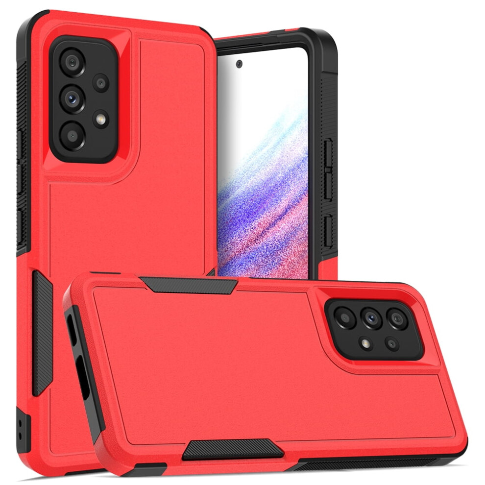 Defender Case For Samsung Galaxy A53 6.5" Rugged Cover Red 9122141633709