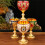 Medieval goblet engraved metal wine cup 1 piece 3