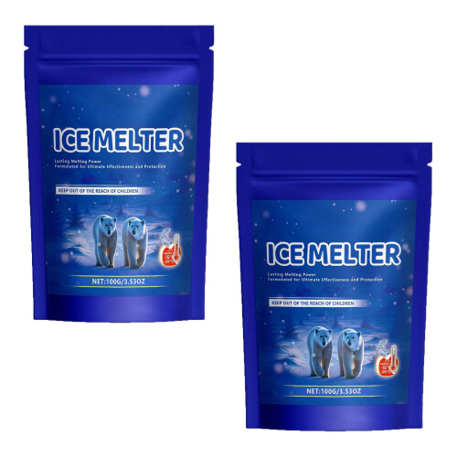 Ice Melt Safer for Concrete 100g Bag Effective to 15F