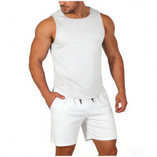 Men's swim set sleeveless tank top and shorts