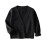 Kids' Solid Knit Cardigan Long Sleeve Button Down Black 7-8 1