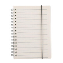 Notebook A4 transparent frosted cover coil bound blank