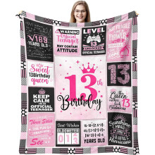 13 Year Old Girl Birthday Gifts13th Birthday Gifts for Girls13 Year Old Girl Birthday Gift Ideas13 Yr Old Girl Birthday GiftsThrow Blanket(50*60inch)