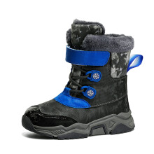 Boys Winter Boots Children's Winter Solid Color Snow Boots Boys and Girls Non Warm Padded Thickened Boots Boys Boots