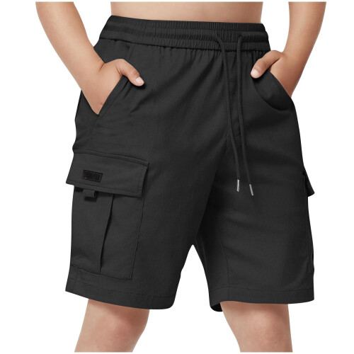 Boys School Uniform Shorts Black 7-8 Years