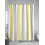 Rideau de douche minimaliste à rayures jaune gris blanc 72x84 5