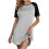 Silk Robe for Women Short Sleeve Pullover Nightgown Gray XL 1