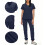 Black scrubs set for women navy 2X 1