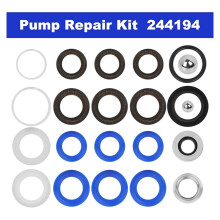 5X 244194 Kit de Reparo de Bomba - Acessórios para Pulverizador de Tinta Sem Ar Kit de Embalagem para Reparo de Bomba para 295 390 395 490 495 595