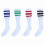 Men's Striped Knee-High Athletic Socks Polyester Blend 4 2