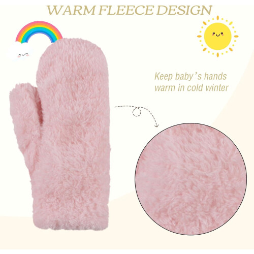 Babyvantar Fleece Varma Unisex Vinterhandskar 1 Par 2