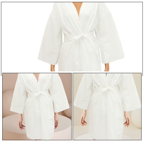 Bathrobe Spa Towel Wrap Lightweight Comfort 6 Pcs 1
