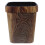 Plastic Trash Can Wooden Pattern 12L Square Reusable 1