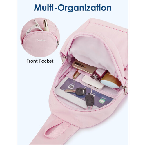 Γυναικεία τσάντα χιαστί Casual Sling Backpack Ροζ 2