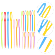 Plastik gobelinnåle assorterede farver 40 stk.
