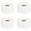 White PU Roller Skates Wheels with Bearings 4 pcs 4