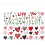 Heart-Shaped Static Cling Window Stickers 6-Pack 1