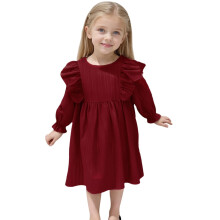 Princess Gown for Girls 4-6 Years Old, Red A-Line Dress