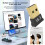 Cuibheoir USB Bluetooth5.3 do ríomhaire glúine Mini 3