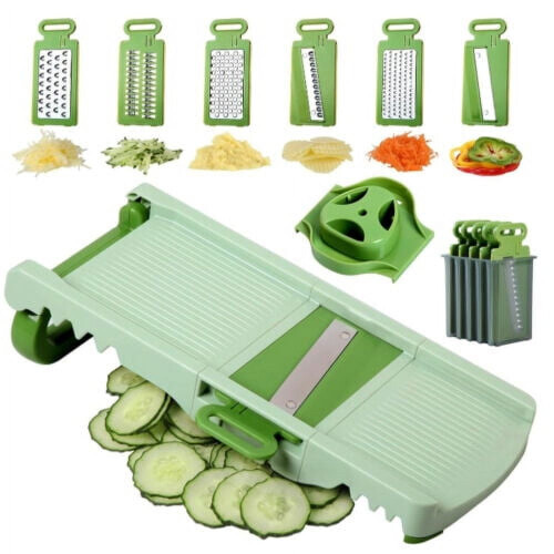 Mandoline pliable à 6 lames avec protège-main 1