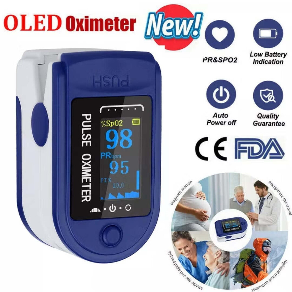 Fingertip Pulse Oximeter for SpO2 and Heart Rate Monitoring