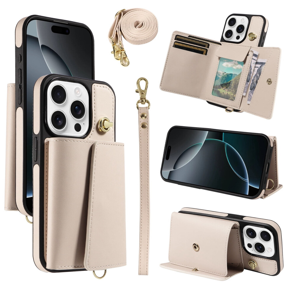 Iphone 14 Leather Wallet Case With Card Holder 971050360683