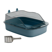 Cat Litter Pan Blue Anti-Splashing 50x34x18cm
