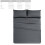 Bedding Set Polyester 4-Piece Grey California King 2