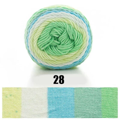 Rainbow pamutfonal100g2 db-os csomag5 szálú tejpamutfonal
