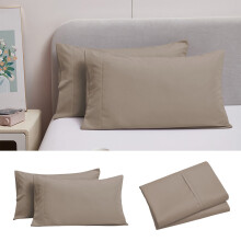 Brushed Microfiber Pillowcases 20"x30" - Envelope Closure Shrinkage & Fade Resistant Bedding Set, Soft Hypoallergenic Pillow Covers
