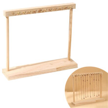 Wood Necklace Hanger Wall Mount – Functional Jewelry Display Stand for Boutique Stores, Compatible with Standard Necklaces