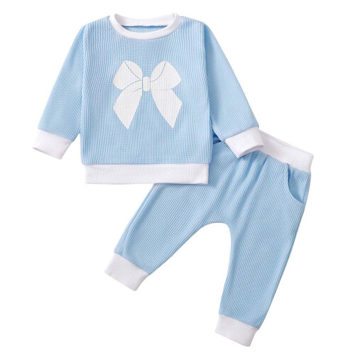 Baby Bow Print Sweater Set Unisex Infant