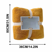Torchon de cuisine doux grand format 36 x 80 cm jaune