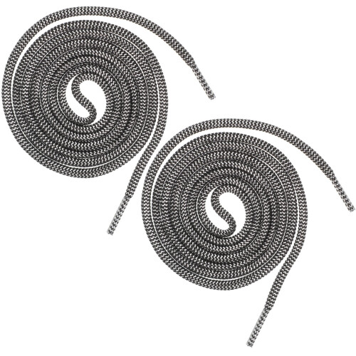 Lacets ronds noirs en polyester pour chaussures de course (1 paire) 2