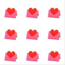 12pcs Foldable Heart Cards for Valentine’s Day, Wedding, Anniversary, Birthday, Christmas – Assorted Colors, Compatible with All Heartfelt