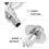 Wall-Mounted Cold Water Faucet for Washing Machine Silver 7