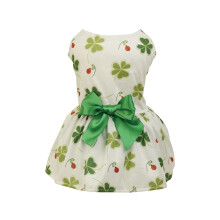 St Patrick's Day Dog Cute Summer Dress and Skirt Outfit for Small Medium Dogs Pet Apparel Supplies St Patrick's Day Decorations