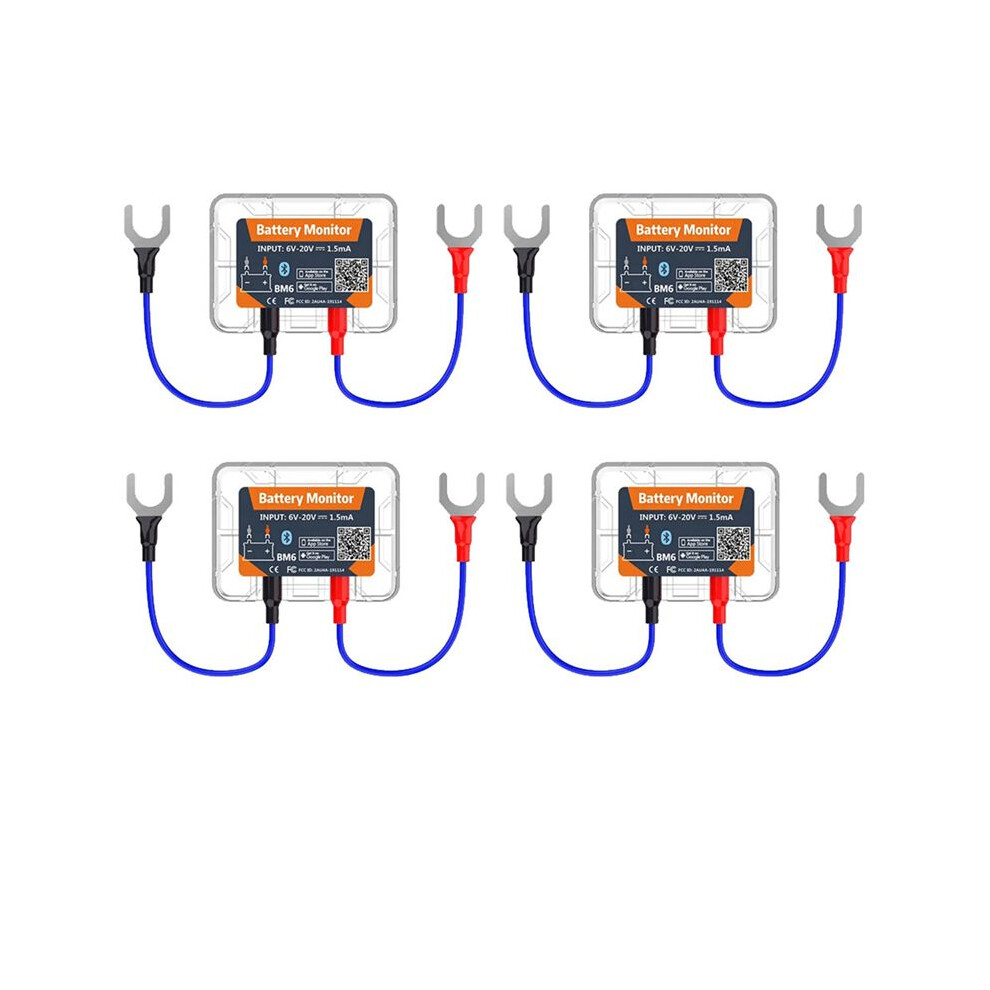4X Wireless 12V Battery Monitory Bm6 With Car Battery Health Check App Monitoring Battery Tester 6031145820639