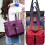 Casual dameshandtas/schoudertas van nylon 2