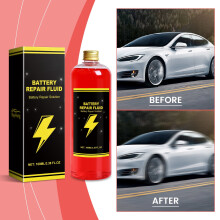 Electric vehicle battery repair fluid cleaning, performance improvement, maintenance and repair of battery repair fluid
