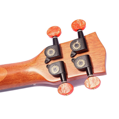 OUNONA Ukulele Ταξιδιού από Μασίφ Έλατο με Κορυφή 2