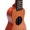 OUNONA Ukulele Ταξιδιού από Μασίφ Έλατο με Κορυφή 5