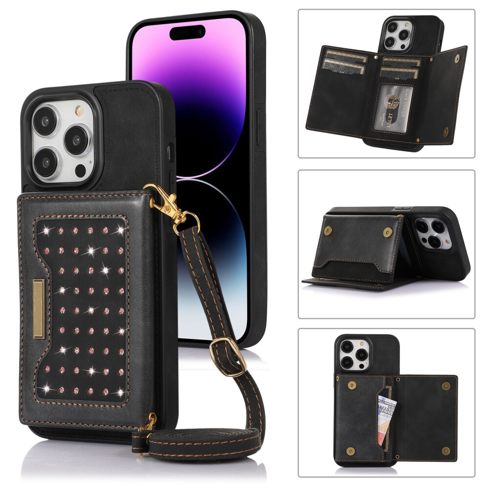 Rfid-Blocking Crossbody Wallet Case For Iphone 12/12 Pro, 9122141623892