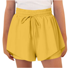 Flowy Shorts for Girls 6-7 Years with Spandex Liner