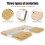 Pinceau réutilisable bicolore en forme de U, manche en bois 4