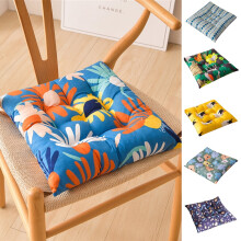 Square Chair Pad Seat Cushion, 15.7" x 15.7", Breathable Fabric, Washable, Pressure-Relieving & Body-Conforming