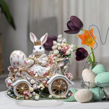 Cute Easter Acrylic Table Decor: Rabbit & Egg Signs, 2D Flat Shelves for Home, Bedroom, Living Room, Study – Compatible with Easter Themes