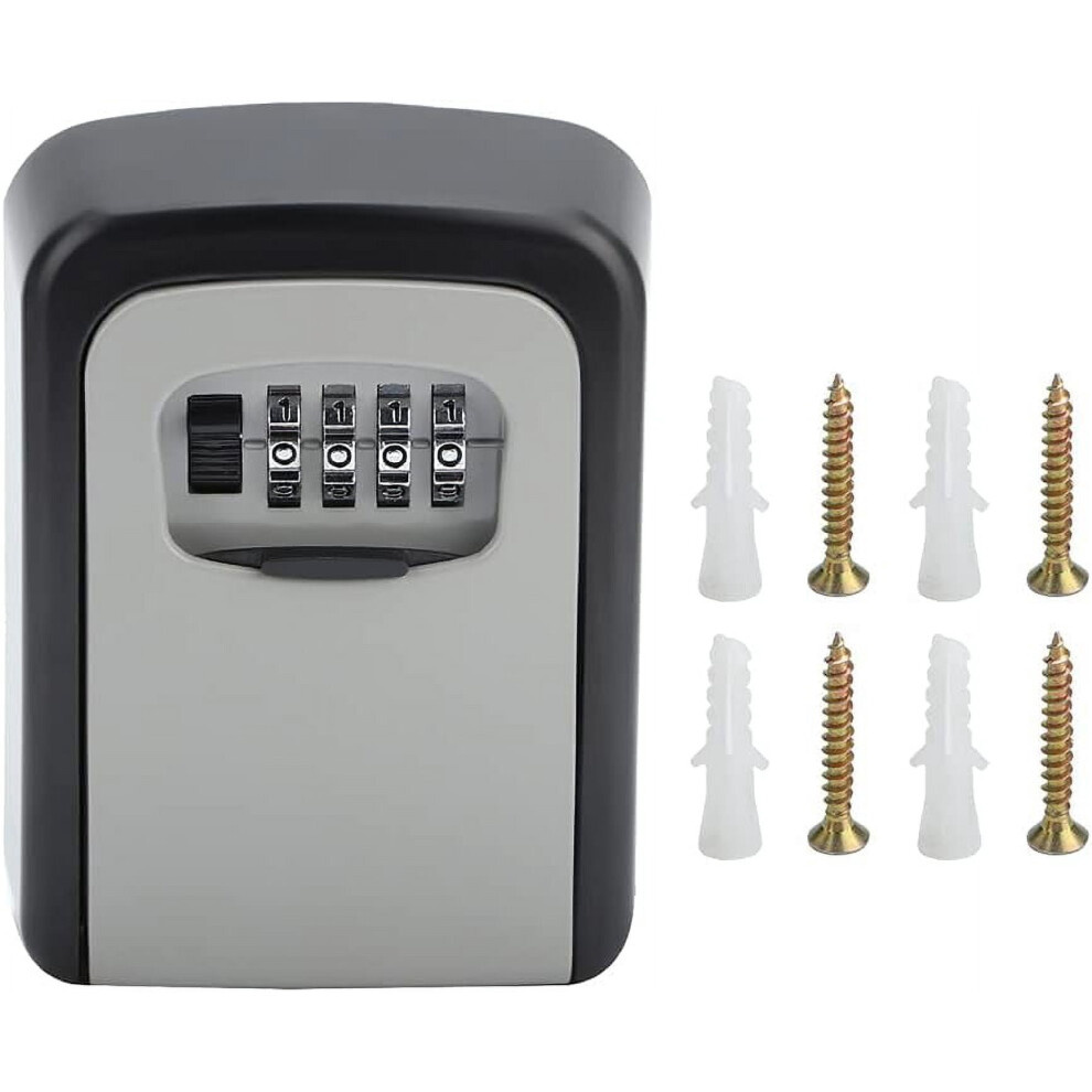 Wall-Mounted Key Lock Box With 4-Digit Combination 393040922952