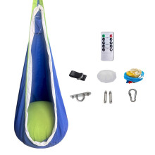 LED Light-Up Pod Swing Seat Nylon Indoor Outdoor
