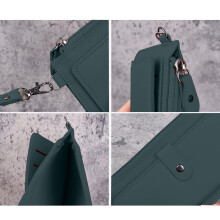 Women's Leather RFID Wallet with Credit Card Slots and